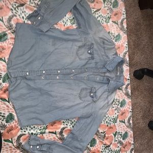Denim long sleeve shirt